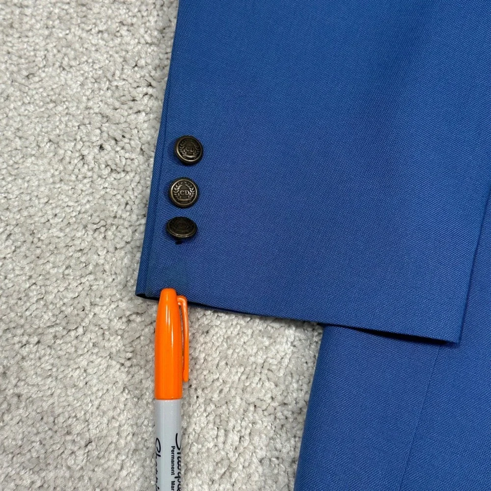 VTG Christian‎ Dior Le Connaisseur Blue Blazer 46L Made in USA Business